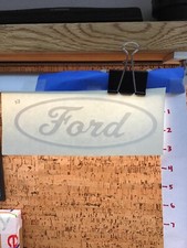 Ford Logo  - White   - Vinyl Transfer Decal - Y7-1.58