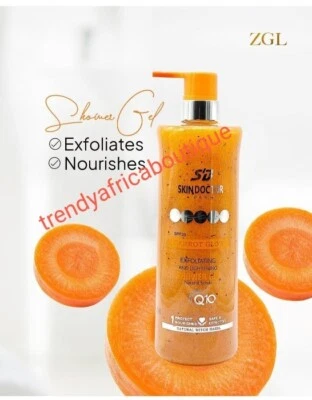 Skin Doctor Paris Carrot Glow LUXURIOUS & Creamy Shower Gel. Exfoliating X 1