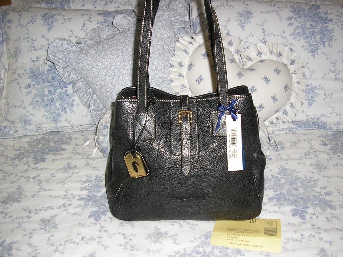 Dooney Bourke Nwt s Large Black Pebbled Leather Shoulder Bag
