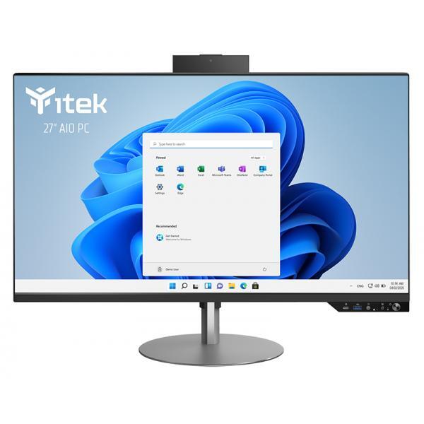 Itek ITEK PC AIO BAREBONE 27" FHD, H610, 2xDDR4, M.2, 2x SSD/HDD 2.5", WiFi, BT,