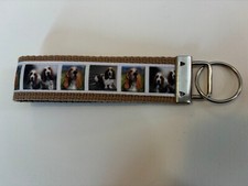 Basset Hound Dog Breed 6" Key chain Key Fob Wrist Strap Key Ring Gift Pet Dog 2