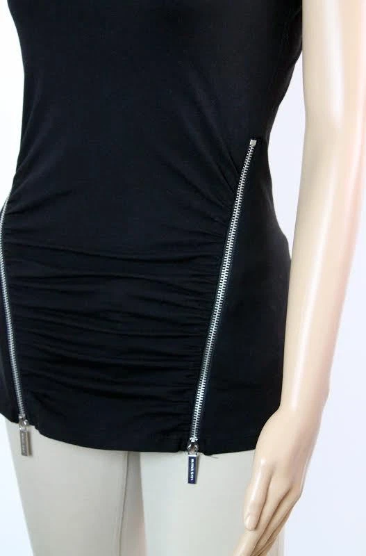 Camicetta maglietta MICHAEL Michael Kors Basics scollo a scoop top di design $69 00 S M
