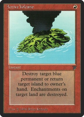 Active Volcano 1x  MtG ENGLISH Legends LEG SP/NM