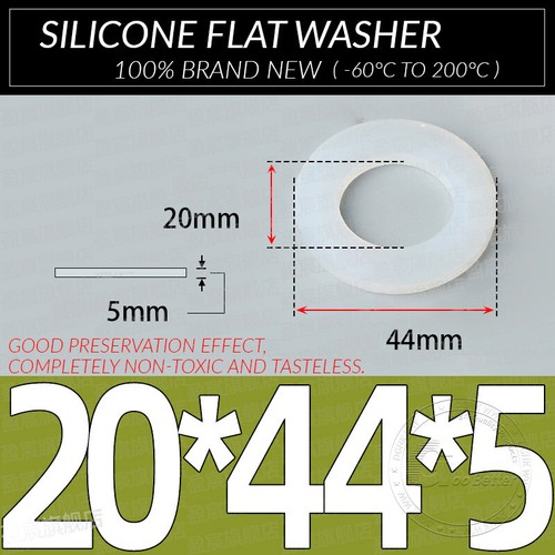 1MM - 5MM THICK WHITE SILICONE HIGH TEMP FLAT RING RUBBER WASHER SEAL GASKETS - Picture 226 of 255