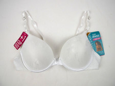 Vanity Fair Women's Ego Boost Push Up Bra 34C NEW White Jacquard