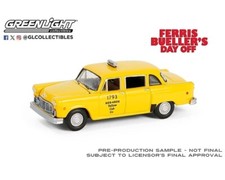 1980 CHECKER TAXICAB YELLOW "FERRIS BUELLER'S DAY OFF" BY GREENLIGHT 62030-C