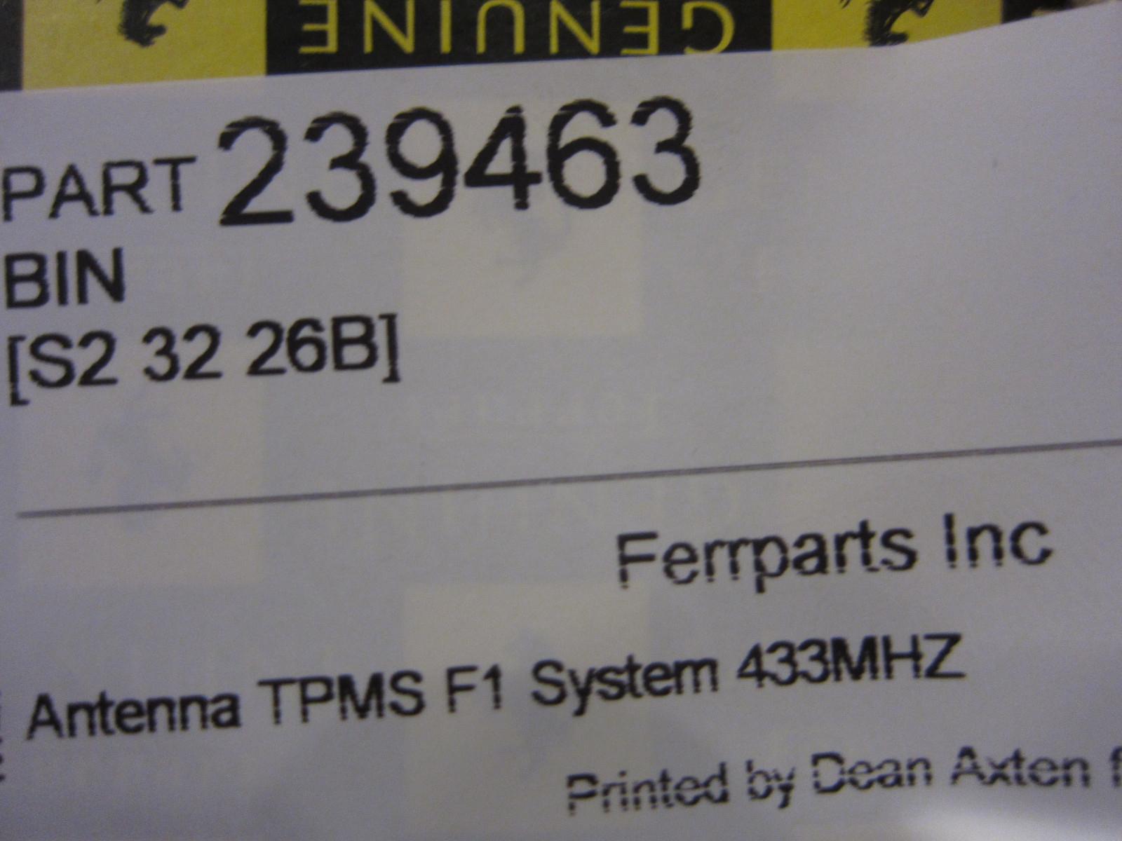   Ferrari 430,458,488,California - Antenna TPMS System - P/N 239463