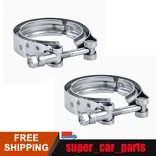 3inch V-Band Clamp &304 Stainless Steel flange kit Vband for Exhaust Downpipe X2