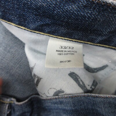 Polo Ralph Lauren Jeans Mens 36x30 (Tag 33x32) Blue Faded Denim