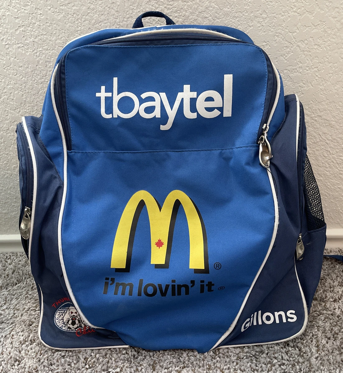 THUNDER BAY CHILL (USL) SOCCER BACKPACK McDonald’s & Tbaytel