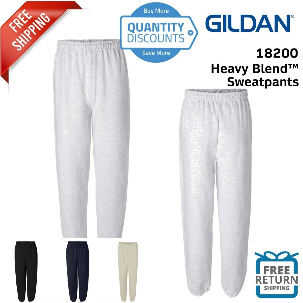 Gildan Mens Heavy Blend Sweatpants Drawcord Classic Fit 18200 Up To 2XL