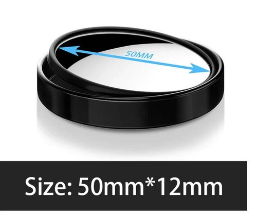 2Pcs Round Frame Convex Blind Spot Mirror Safety Driving Wide-angle 360 Degree A - Picture 10 of 17