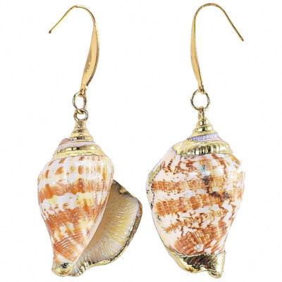 Boucles D'Oreilles Coeur Coquillage Découpé Naturosphère - Bijoux Naturels Élégants