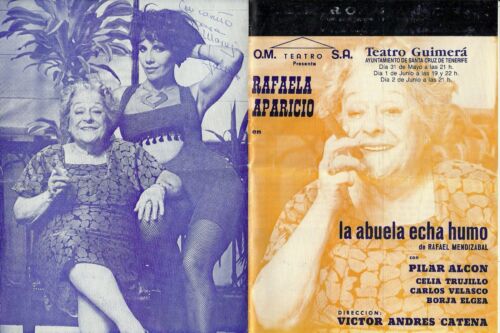 Díptico Teatral:La Abuela Echa Humo.Rafaela Aparicio,Celia Trujillo