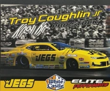 VRHTF "2024 NHRA SIGNED BY TROY COUGHLIN JEGS-ELITE PRO STOCK HAND OUT"