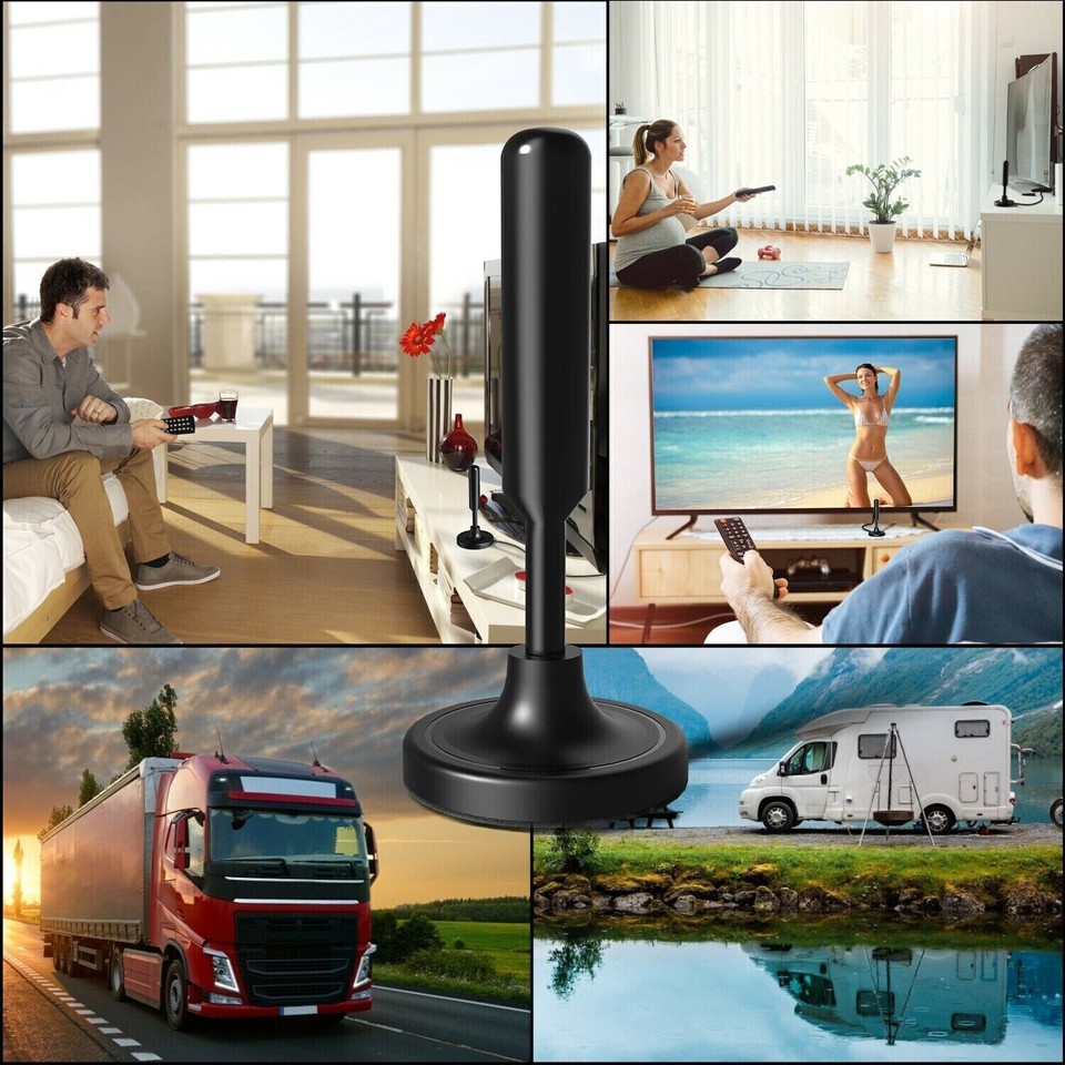 5600 Miles Digital TV Antenna Indoor HDTV Amplified Signal Booster 4K ...