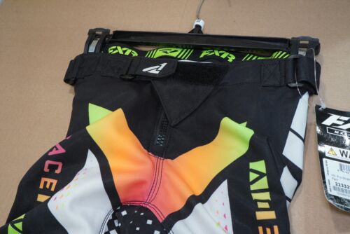 FXR Youth Pro-Stretch MX Pants Gray/Sherbert (22) - Picture 3 of 11