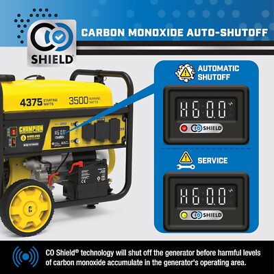 Champion 4375-W Portable RV Ready Gas Powered Generator, Remote