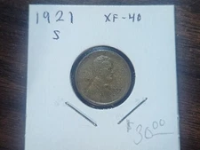1921-S Lincoln Cent - XF - starting bid 50% off Greysheet List Price