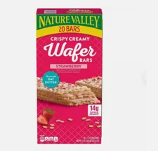 Nature Valley Crispy Creamy Strawberry Wafer Bars, 1.3oz., 20ct.
