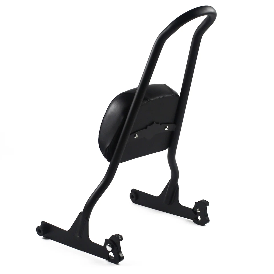 Juego de respaldo de barra Sissy para Harley Fatboy Cross Bones Softail Night Train FXSTB Foto 4 de 4