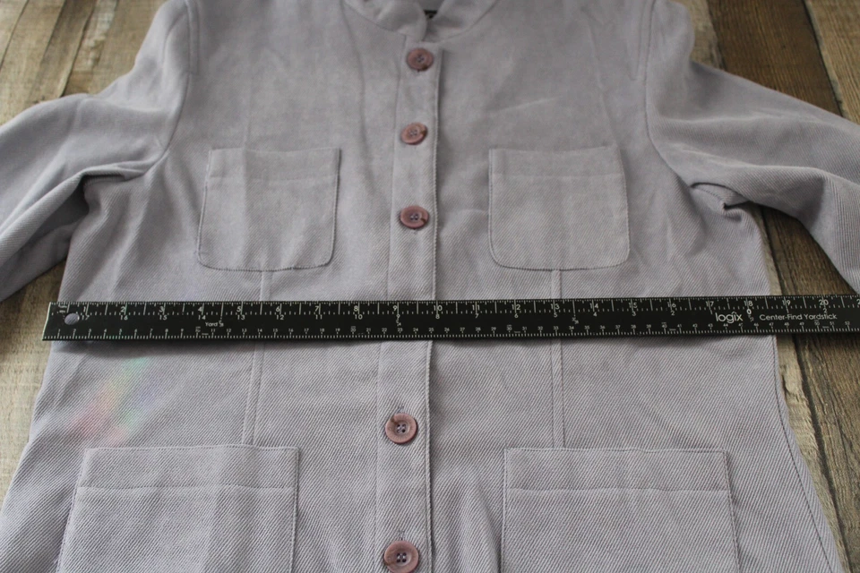 Norton McNaughton PETITES Blazer Jacket 10P Grape Balmoral Button Up Pockets NEW - Image 4 of 4