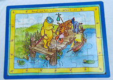 Vintage 90 s Schylling Disney Winnie the Pooh and Friends Dockside Wooden Puzzle