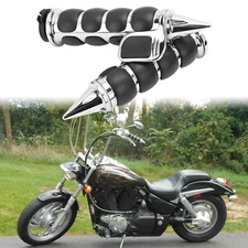 1" Motorcycle Handle Bar Hand Grips For Harley Honda Yamaha Suzuki Kawasaki