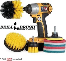 4Pcs/Set Drill Brush Bathroom Tile Grout All Purpose Power Scrubber Cleaning Kit