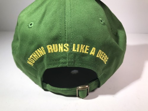 John Deere Adjustable Strap Back Green Hat Cap Cary Francis Group NEW with tag - Picture 12 of 12