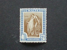 Malta,1922,Sg135,2s,brown & blue,UMM,MNH