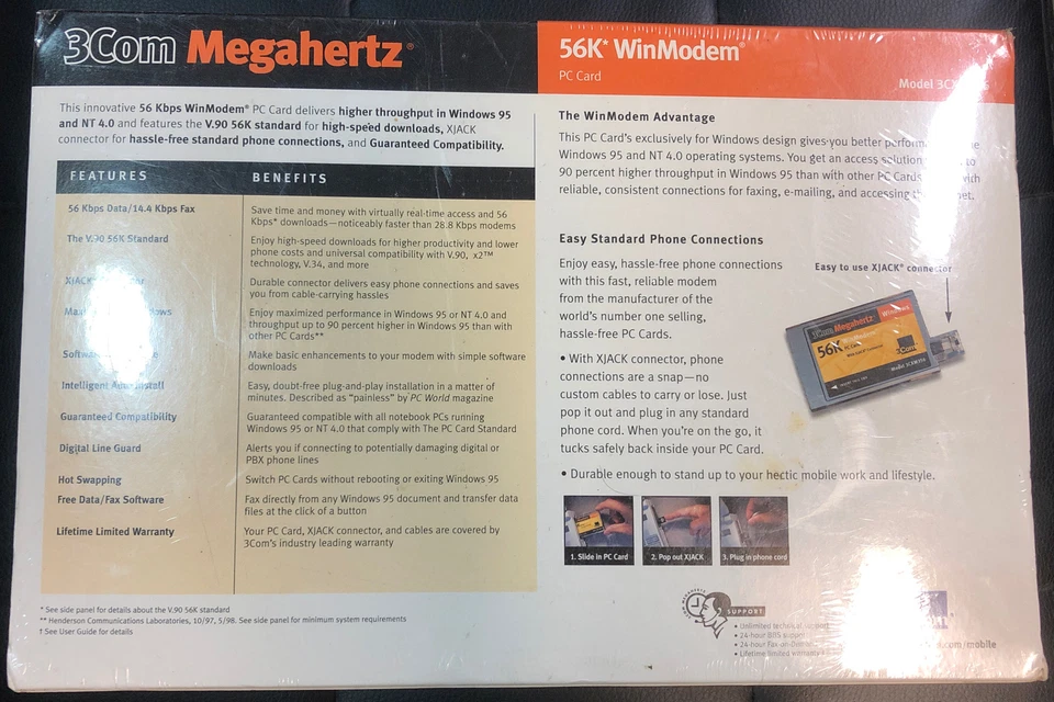 3Com Megahertz WinModem (3CXM356) 56 Kbps - Image 2 of 3