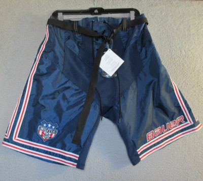 Bauer Hockey Pants Small Belted Lace Up Hockey Shell Measures 32x11