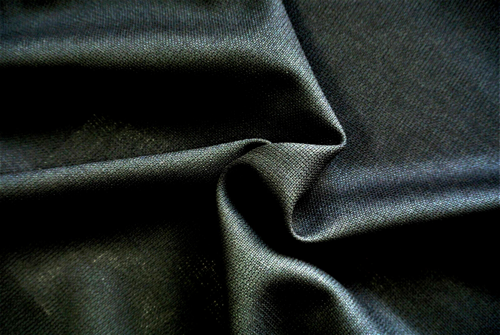NOIR PURE LAINE TISSAGE UNI LUXE COUTURE MADE IN ITALY POUR DIOR E83