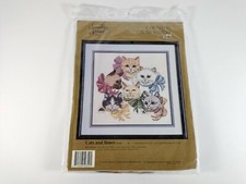 Cats and Bows Something Special Candamar Counted Cross Stitch Kit 50340 Sealed