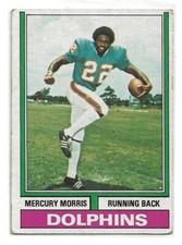 1974 Topps Mercury Morris Base Card