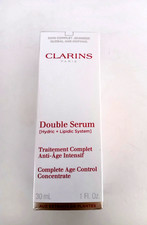 Clarins Double Serum NIB Anti-Aging Complete Age Control Concentrate 1 oz France