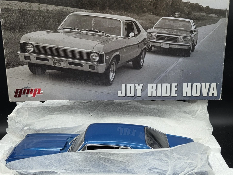 GMP 1972 Joy Ride Nova Blue Chevy 1:18 Scale Ltd# Diecast Model Car G1801920 - Image 2 of 4