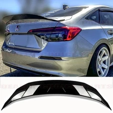 Spoiler Wing for 2022-2026 Honda Civic 4Dr Sedan Duckbill Highkick GLOSS BLACK