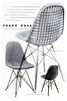   Frank Bros Eames Chair Poster (1950s) - 24x36  - Retro Home Decor  ️