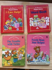 Vintage Jim Henson Muppets Muppet Babies children s books Lot of 4