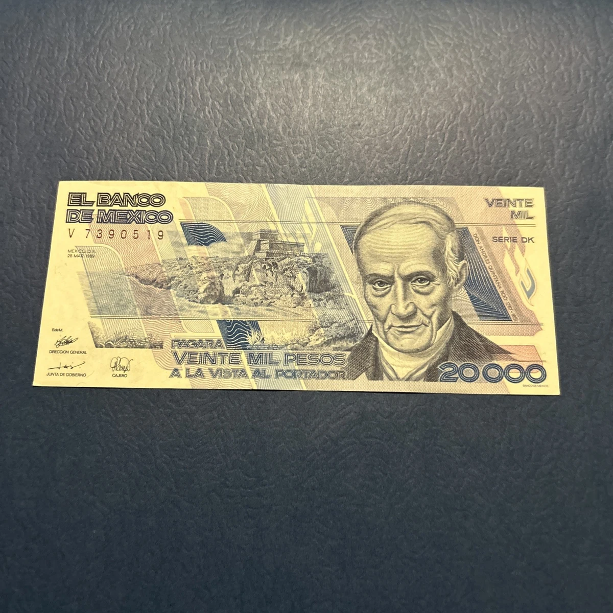 メキシコ 20000ペソ 紙幣 1989年製造 メキシコ 20000ペソ 紙幣 1989年製造 メキシコ 20000ペソ 紙幣 1989年