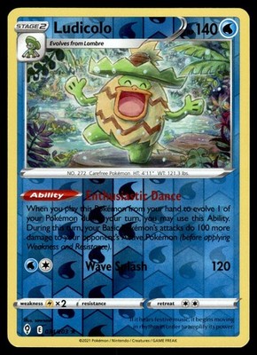 Ludicolo 034 Reverse Holo | Pokemon Evolving Skies | englisch | Near Mint