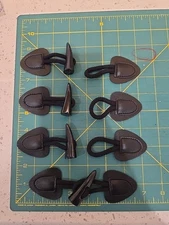 Four Pairs Of Leather Horn Toggle Closures 5.9 In For Clothes & Accessories 