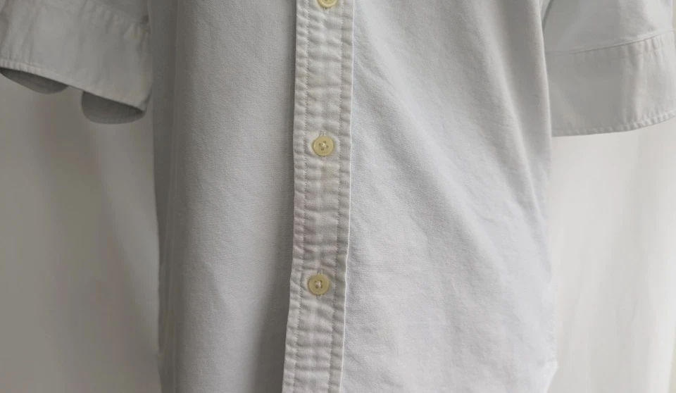 Camisa Polo Ralph Lauren blanca de algodón manga 3/4 para mujer talla S Foto 4 de 4