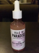 ISLE OF PARADISE Dark Self Tanning Drops Face & Body Organic 1.69 fl oz