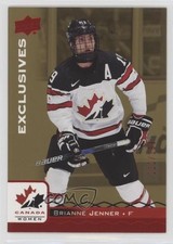 2017 Upper Deck Team Canada Juniors Exclusives Red /199 Brianne Jenner #25 m7v