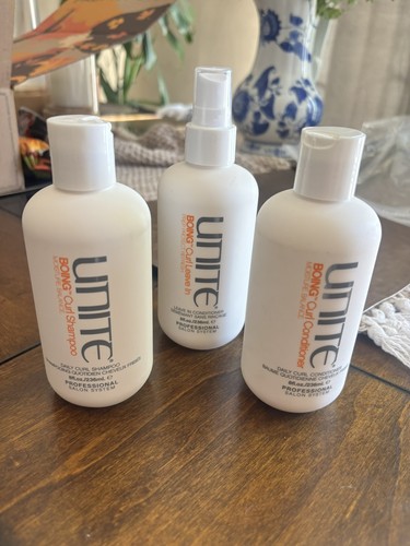 UNITE Hair Boing Leave in conditioner + Curl defining cream + daily curl condito