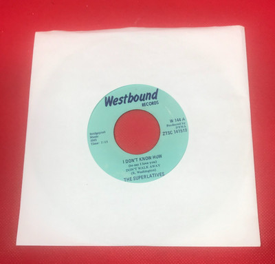 THE SUPERLATIVES  I Don't Know How To Say Love You Walk Away 1968 US 7'' vinyl 45