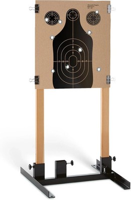 (1 Pack) Steel Target Stand Base for Paper Silhouette Shooting Targets, 8  - 24 